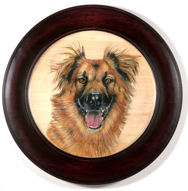 20" wooden Basswood Platter with portrait 